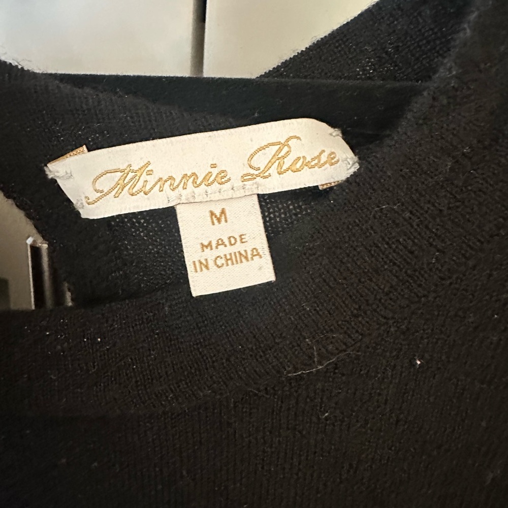 Minnie Rose Classic Black Knitwear